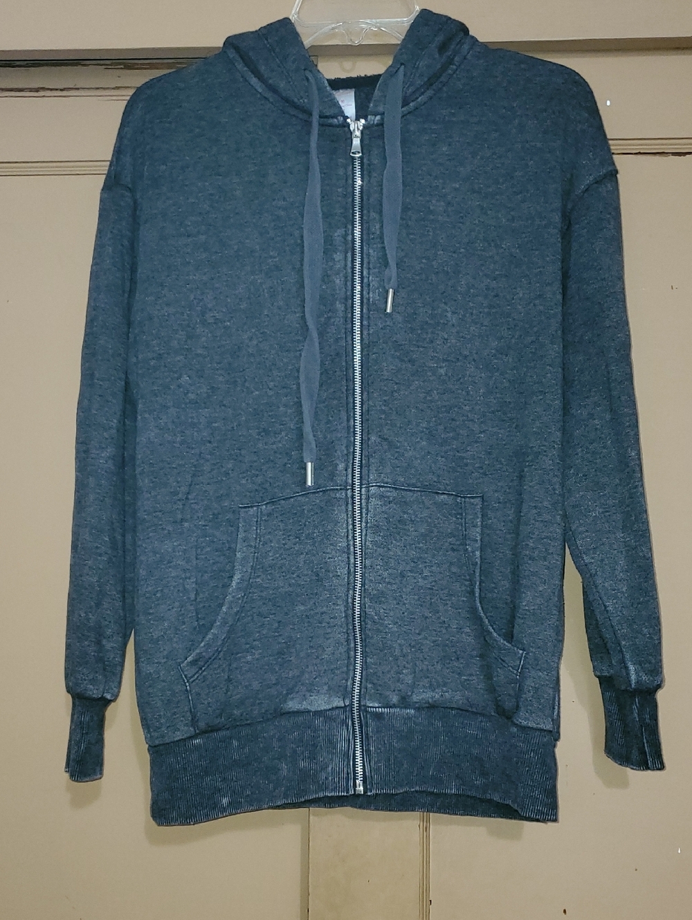 Women's Charcoal Zip-Up Hoodie Sweatshirt